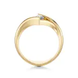 Pierścionek zaręczynowy złoty z diamentem AJPZ_105